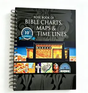 Rose Book of Bible Charts, Maps & Time Lines 10th Anniversary, Visual Bible Reference Guide, Christian Educational Book, Bible Study Tool, Full Color Biblical History & Geography, Religious Gift for Pastors, Students, Church