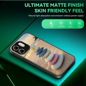 Protective Case for Infinix Hot Series, Sea Stone Pattern Glow-In-The-Dark Phone Cover, Natural Light, Dustproof, Anti-Fingerprint