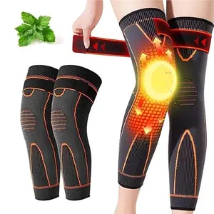 Self-Heating Knee Sleeve with Natural Mugwort & Sophora Flavescens for Muscle Relaxation & Comfortable Fit for Women & Men Healthcare Natural Black