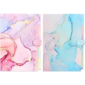 Expanding File Folder A4/Letter Size - Accordion File Organizer with 5 Pockets and Labels,  Durable Poly Plastic, Aesthetic Document Folder for School Office  (+Cyan)