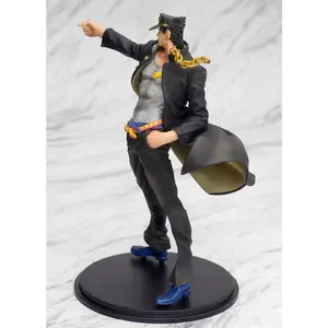 17CM Anime JoJo's Bizarre Adventure Figure Jotaro Kujo Stand Animation Model Toys Gifts Collection Decoration Ornaments PVC