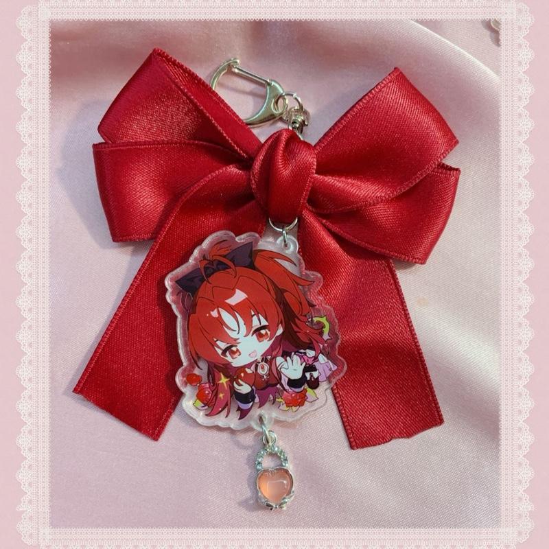 Puella Magi Madoka Magica Sayaka Miki Kyoko Sakura Mami Tomoe Homura Madoka Anime Manga Kawaii Githuc Lolita EGL Keychain Purse Bag Charm with Bow and Unique Design