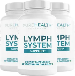 PureHealth Research Lymph System Support (3 Pack) - 90 Day Supply | Lymphatic Drainage & Detox Support Supplement for Swollen Feet, Bloating & Water Weight