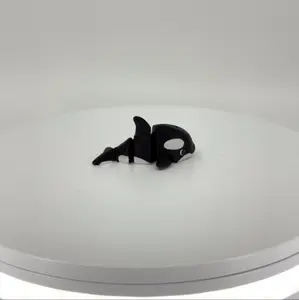 Ollie the Orca Mini - Ocean-Inspired Articulated Collectible for Display and Light Posing - Collector Item for Ages 14+