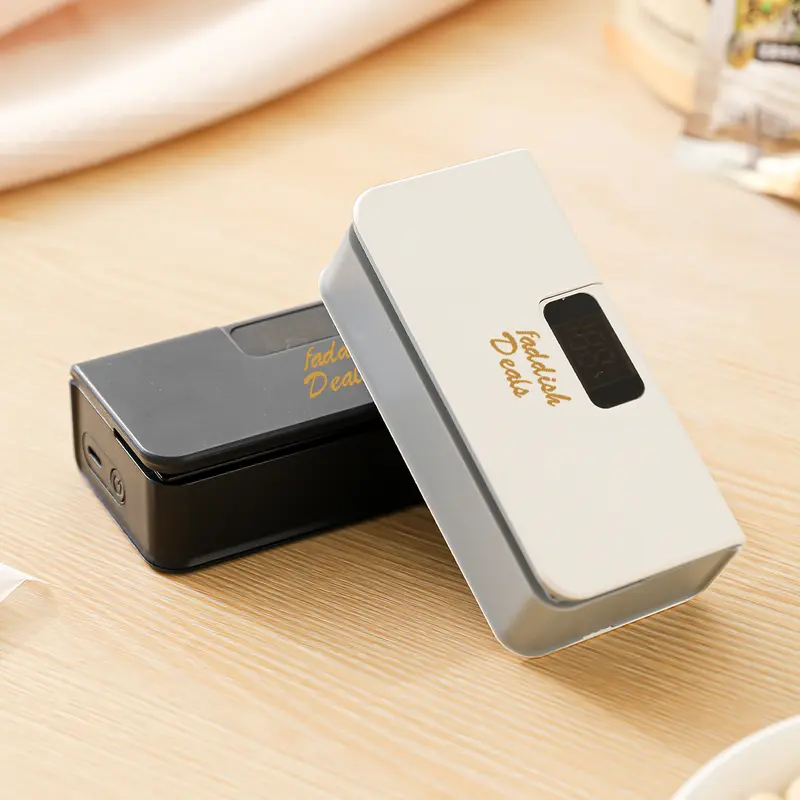 Product Introduction of Portable sealing machine, suitable for sealing of snacks, coffee and pet food packaging, bag cutter, rechargeable, compact food storage sealing device 0