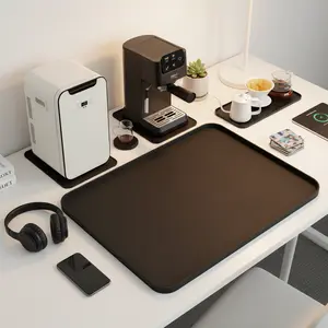 Mini Fridge Silicone Mat｜Raised Edges｜13.0" x 9.0"｜Leak & Spill Protection for a Cleaner Fridge