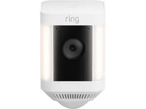 Ring Spotlight Cam Plus - Battery - Two-Way Talk - Color Night Vision - Security Siren - White - 2022 Release  B09JZ5BG26