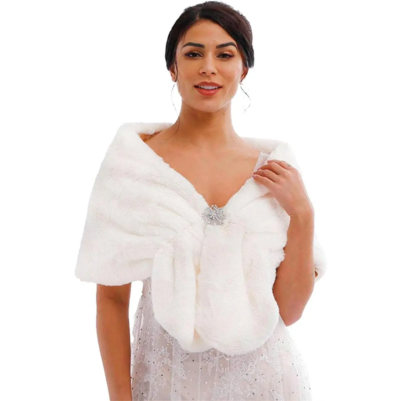 Women's Wedding Faux  Shawl and Wraps Bridal  Stole  Scarf for Bride and Bridesmaids