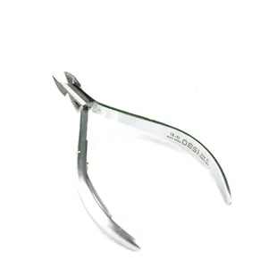 Stainless Steel Cuticle Nipper – Square Head Shape – Ergonomic Grip IR-01 JAW 14