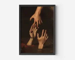 Scene From The Great Flood, Vintage Painting, French Art, Renaissance Art, Large Print, Museum Poster, Helping Hands, Room Decor