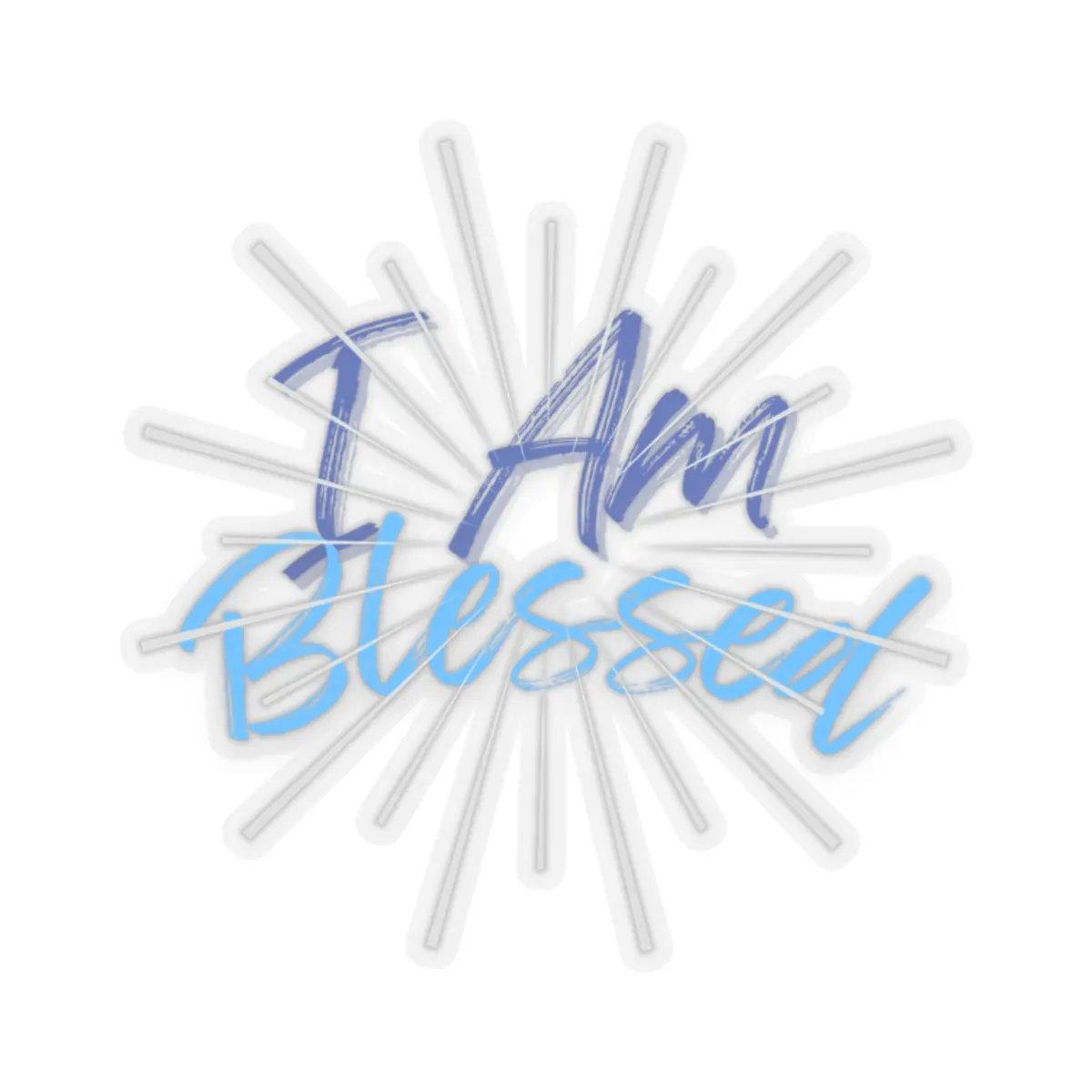 I Am Blessed Sticker Christian Faith Sticker Gratitude Affirmation Decal Inspirational Religious Gift Positive Mindset Vinyl Sticker