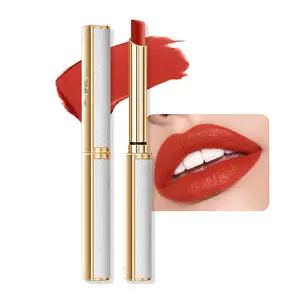 Moisturizing and Silky Velvet Lipstick Pack Set, Matte Longwear Waterproof Smooth Color Lip Crayon - Nourishing Lipstick Lipgloss Lip Stain (01#Rose bean paste) springtok