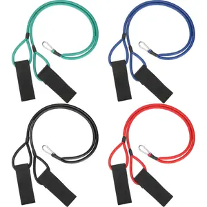 4 count Baseball Resistance Bands Youth & Adult Arm Strength  Baseball Bands for Softball Trainer Pitcher , 4 Levels(20, 30, 40, 50 Lbs, Black, Blue, Red, Green)