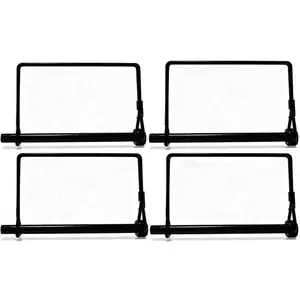 4 Pack 1/4 x 4 Inch Trailer Hitch Pin Black Heavy Duty Steel Trailer Coupler Pin with Zinc Coating, Hitch Lock Pin, Coupler Locking Pin, Quick Release Tow Pin, Towing Hitch Hardware for Trailer