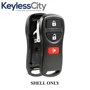 2005-2018 Nissan Keyless Entry Remote SHELL For CWTWB1U821 - Black (AFTERMARKET)