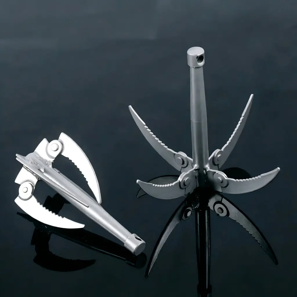 1 pcs 4 Claw Anchor Sickle Foldable Sickle Water Grass Aquatic Plants Cutter Grasses Sharp Knife Fishing Accessories Tackle Supplies