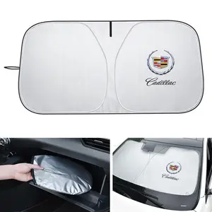 Folding Car Windshield Sun Shade Cover Visor, UV Protection for Cadillac Escalade Gt4 Xt4 Ats Xt5 Cts Ext Ct4 Ct5 Ct6 Xt6 Srx Xts Elr