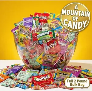 QUEEN JAX Ultimate Assorted Candy Party Mix - 2 LB Bag - Mega Variety Bulk Assortment - Individually Wrapped Candy - Queen Jax - Variety Pack