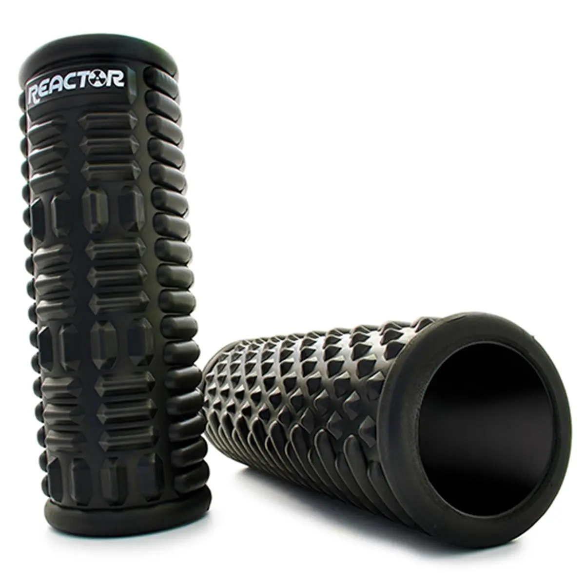 212 MAIN SSN Reactor Barrel Roller - 2.38lbs Rubber Foam Myofascial Roll with Molded Plastic Core, Textured Surface for Deep Tissue Massages, Knotted-Muscle Trigger-Point Relief (Sports & Outdoor Fitness Balance Training Equipment)
