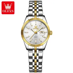 Celebrity endorsement brand watch OLEVS genuine flagship single calendar quartz women's watch luminous waterproof student watch 5593