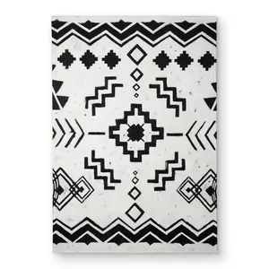 Begin Home Decor CODM1724WFYDEE 17 x 24 in. Ethnic Patterns Bohemian Living Room Door Mat - Home Decor