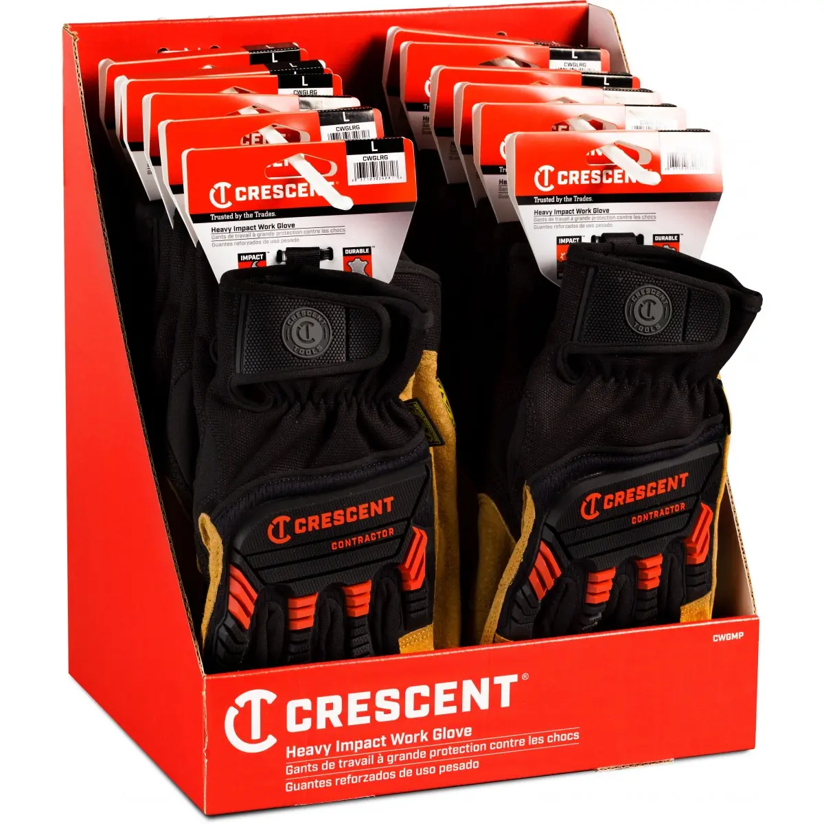 GearWrench KDT86986 Heavy Impact Safety Work Gloves - Medium, Work Safety Equipment for Home Improvement, Gloves Safety Work Gloves