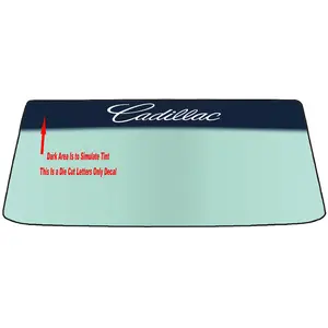 Fits A CADILLAC Vehicle Custom Windshield Banner Graphic Die Cut Decal - Vinyl Application Tool Included