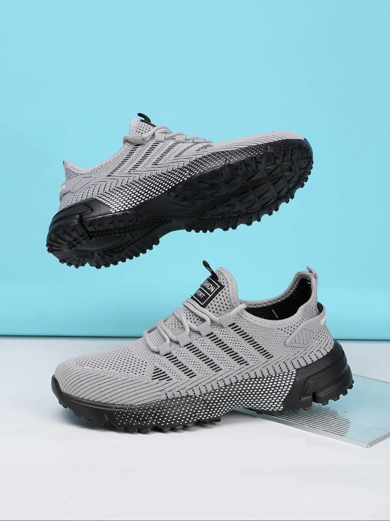 Men's Fashionable Breathable Mesh Sneakers, Casual Comfortable Sports Running Shoes, Male All-match Round Toe Shoes for Daily Wear, Athletic Shoes, Lightweight Breathable Shoes, Walking Running Shoes, Trendy Running Shoes
