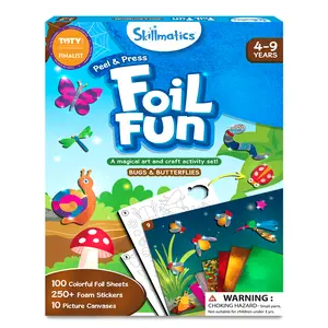 Skillmatics Foil Fun - Mess-Free Art & Craft Kits for Kids, DIY Creative Travel Toys, Perfect Christmas Gifts for Fans of Moana, Cinderella, Ariel, Jasmine, Ages 4 to 9
