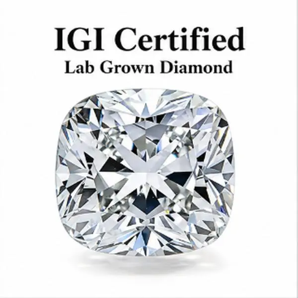 IGI Certified Cushion Cut Lab Grown Diamond – Loose Diamond for Custom Jewelry & Engagement Rings