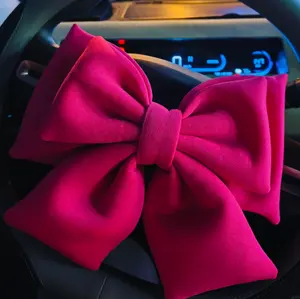 Cute big bow decoration & Cute Bow Luggage Accessories with Sticky Back for Easy Attachment Available in Pink, Red, Rose Red, or Blue