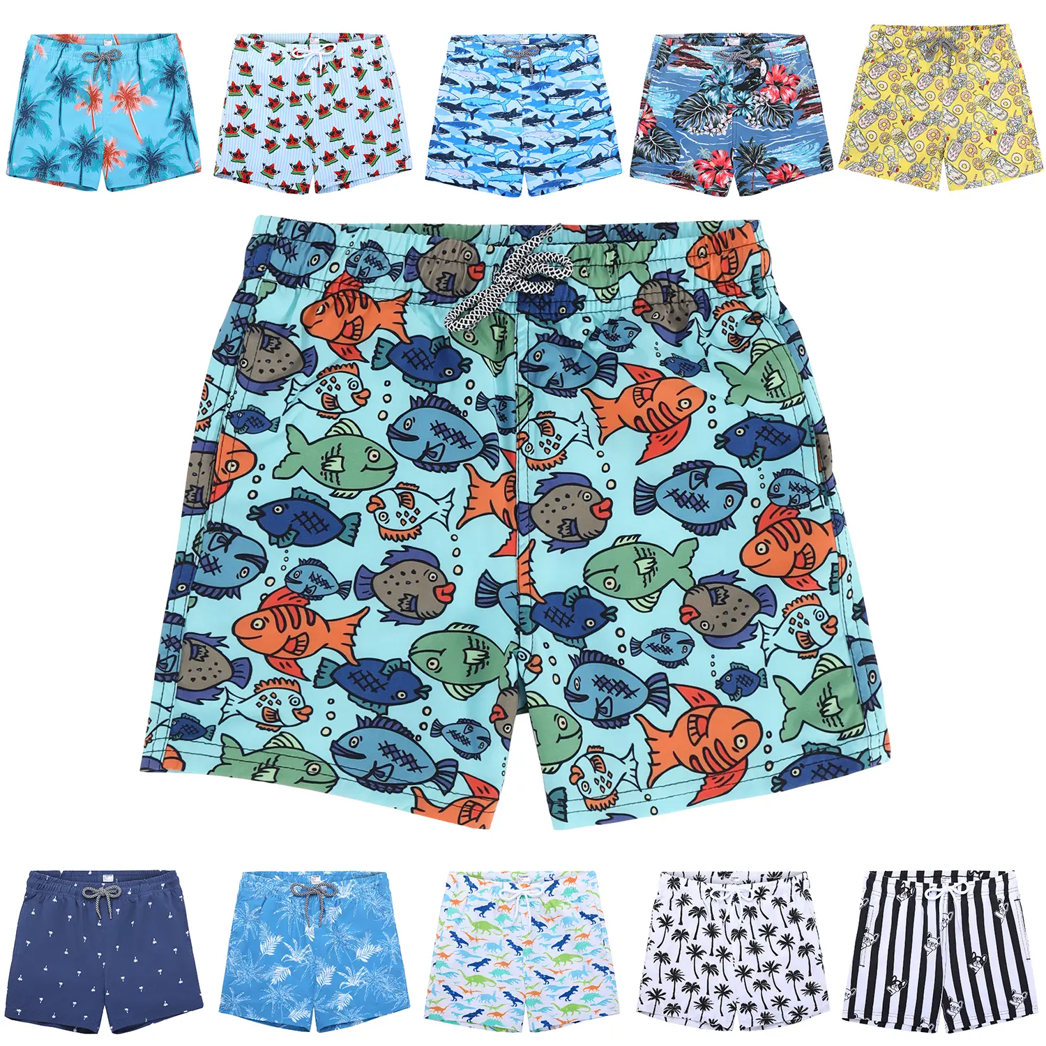 Toddler Boy Swim Trunks - Quick Drying Sporty Children's Swimwear, Kids Quick Dry Bathing Suit for Beach Use, Childrens Swimwear, Quick Drying Swimsuit