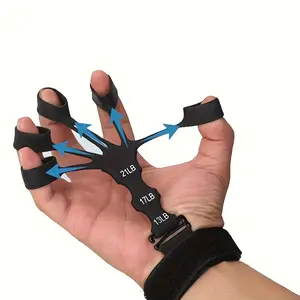 Silicone 5-finger trainer, shooting corrector, shooting basketball training aid, hand extension, resume training.Suitable for hand exercises, strength and flexibility training, adjustable Hand Grip Exerciser. gripstrengthener