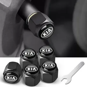 5-Piece Metal Car Wheel HUB Tire Valve Stem Caps, Fits Kia K4/k5/seltos/sportage/sorento/telluride/niro/carnival/ev6/ev9, Automotive Accessories, Car Parts