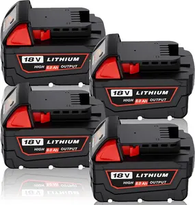 2-Pack 8.0Ah Replacement for Milwaukee M18 48-11-1862 Battery | Double the Runtime for Heavy-Duty Tools