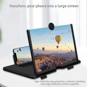 12"Mobile Phone Magnifier - Ultra-HD Screen Magnifier for Easy TV Viewing Orientation for Landscapes Use Eye Protection Full-Screen Mobile Phone Magnification-MM
