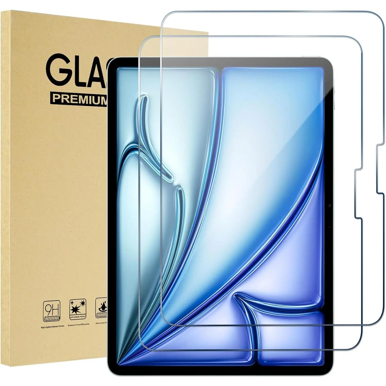 Screen Protector for iPad Pro 13 Inch(M4) 2024/ iPad Air 13 Inch(M3/M2) 2025/2024 Tempered Glass Screen Saver Protective Film Guard for iPad Pro 13/iPad Air 13 2025/2024 Release -1 Pack