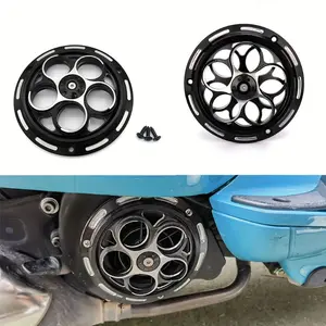 For Vespa Sprint Primavera 150 2013-2021 Rotating Cooling Fan Cover - CNC Aluminum Engine Radiator Cover - For Vespa Motorcycle Enthusiasts - Enhance Engine Cooling & Style