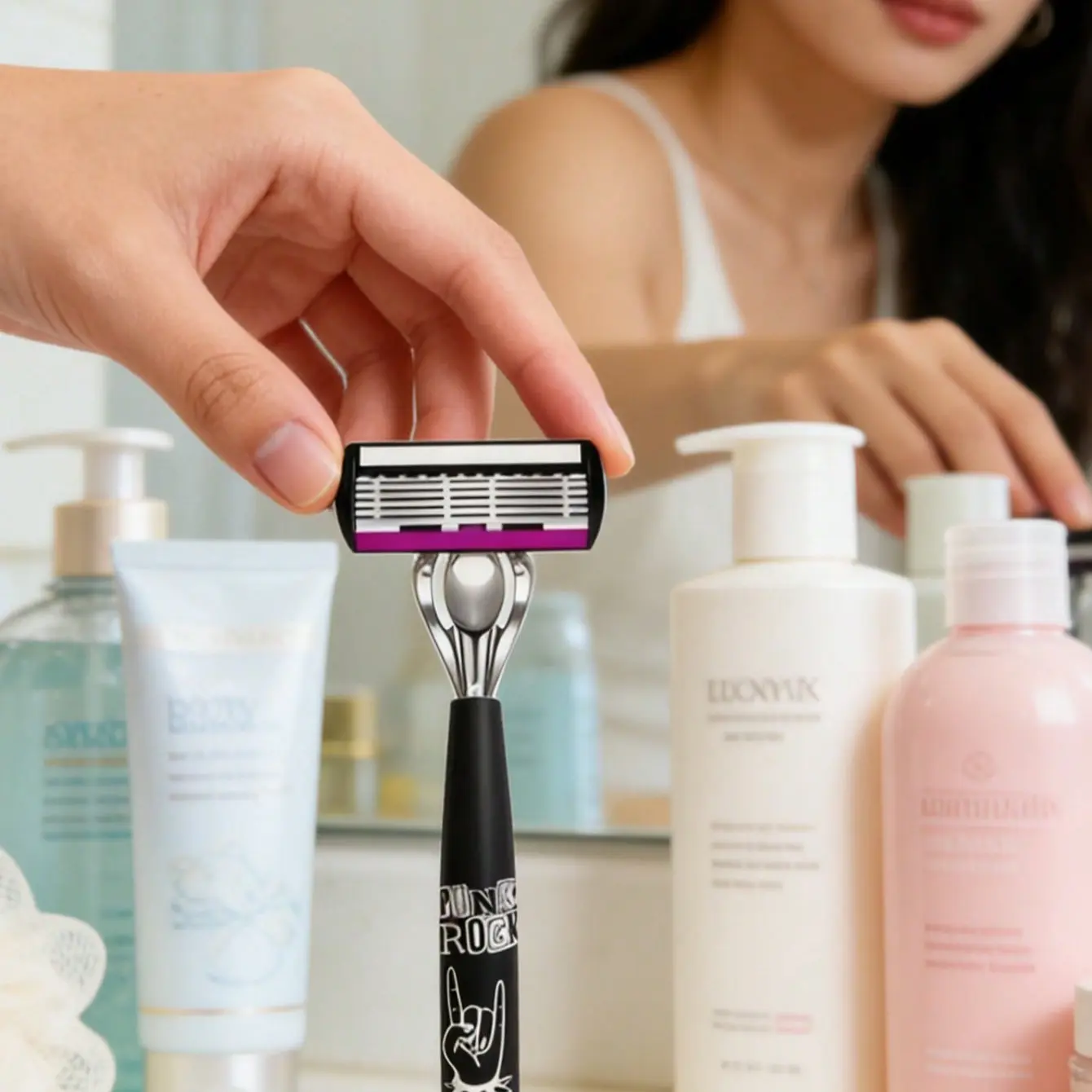 6 Layer Manual Shaver for Men and Women, Smooth Shaving Experience, Portable Travel Essential, Daily Grooming Tool