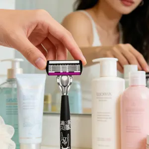 6 Layer Manual Shaver for Men and Women, Smooth Shaving Experience, Portable Travel Essential, Daily Grooming Tool