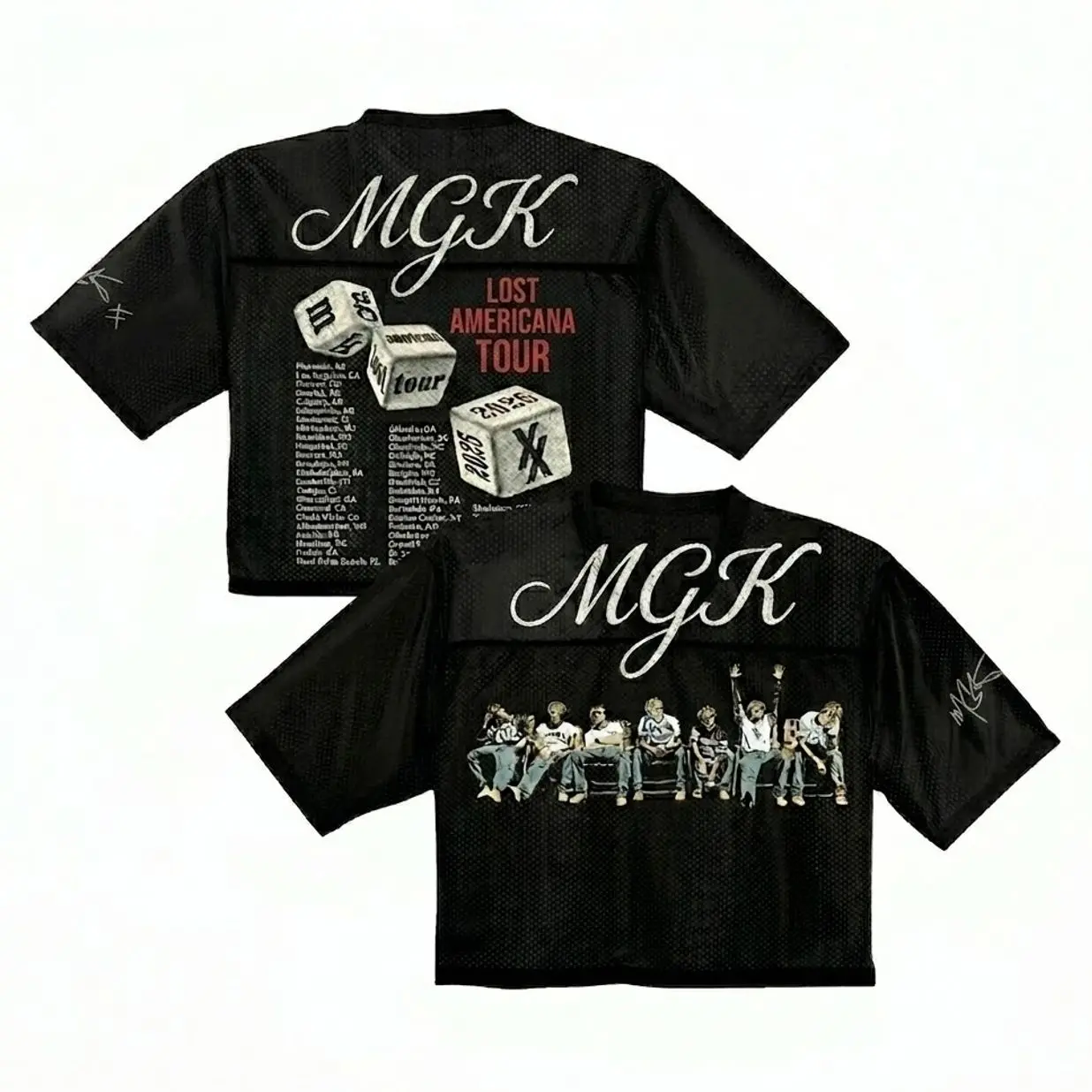 MGK Lost Americana Tour 2026 Crop top, Shirt, Mgk Jersey, Mgk croptop baseball Jersey
