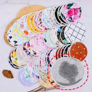8 Piece Random Pattern Fabric Nursing Pads, Reusable Leak-Proof Breastfeeding Pads, More Patterns Available, Ideal for Mothers
