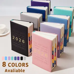 2026 Year Planner Book A5 English Inner Pages, 408 Pages Daily Weekly Monthly Schedule Record Book, Monthly Budget Planner, Business Notebook, Perfect Gift