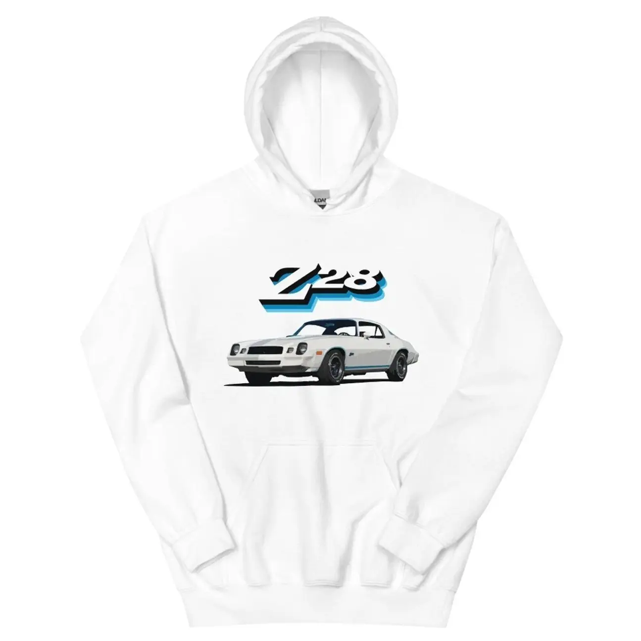 1978 White Camaro Z28 Z/28 Collector Car Unisex Hoodie T-Shirt Sweatshirt, Car Enthusiast and Fans Gift