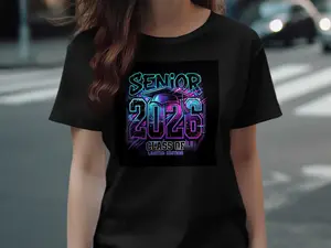 Senior 2026 Neon Shirt Class of 2026 Graduation Tee