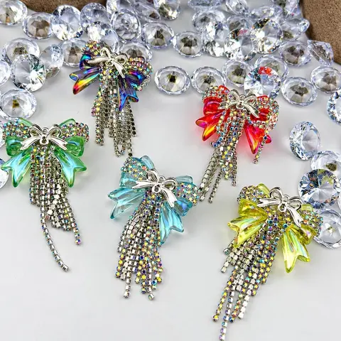 Dangle Bows-5Pk Mix Fancy Bows for Beadable Pens