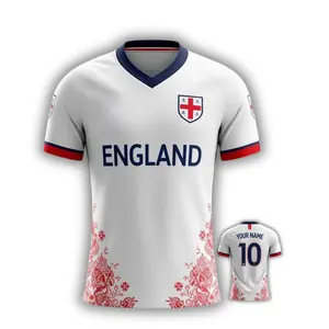 England 3D Football Jersey WC 2026 Fan Shirt Unisex Soccer Sports Jersey