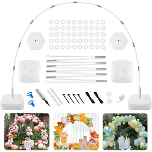 Balloon Arch Kit with Base 9FT & 10FT Width Balloon Arch Stand with Pumps Fillable Base for Wedding Baby Shower Birthday Supplies