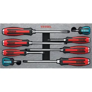 Vessel Mega Tang Thru Screwdriver - 8 Piece Vessel Mega Tang Thru Screwdriver - 8 Piece