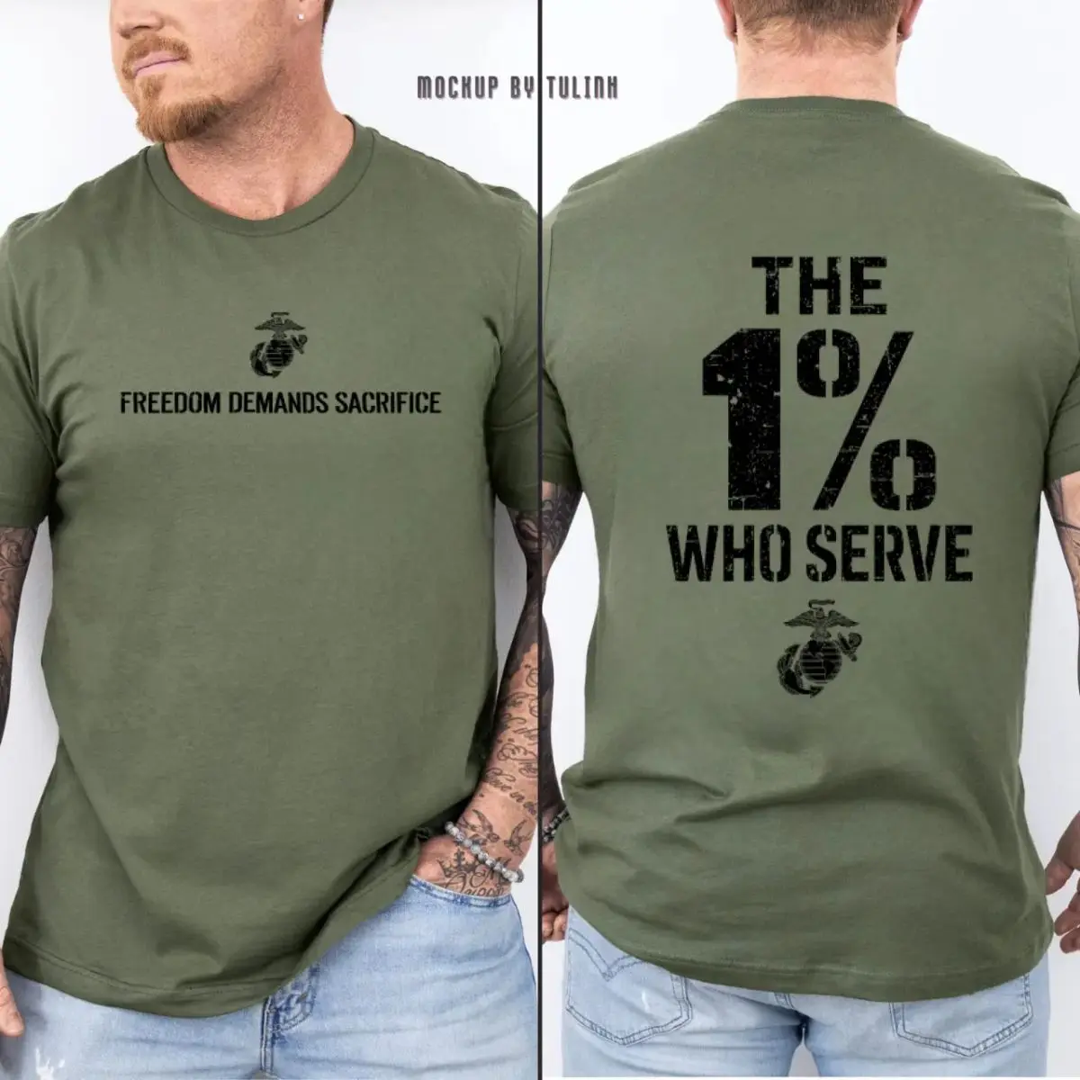 The 1% Who Serve Usmc Men’S T Shirt Sweatshirt Hoodie, Us Marine Corps Military Apparel, Semper Fi Veteran Gift Shirt, Patriotic Marines Graphic Top, Honor Courage Commitment Clothing, Unisex Sweater Pullover Tee